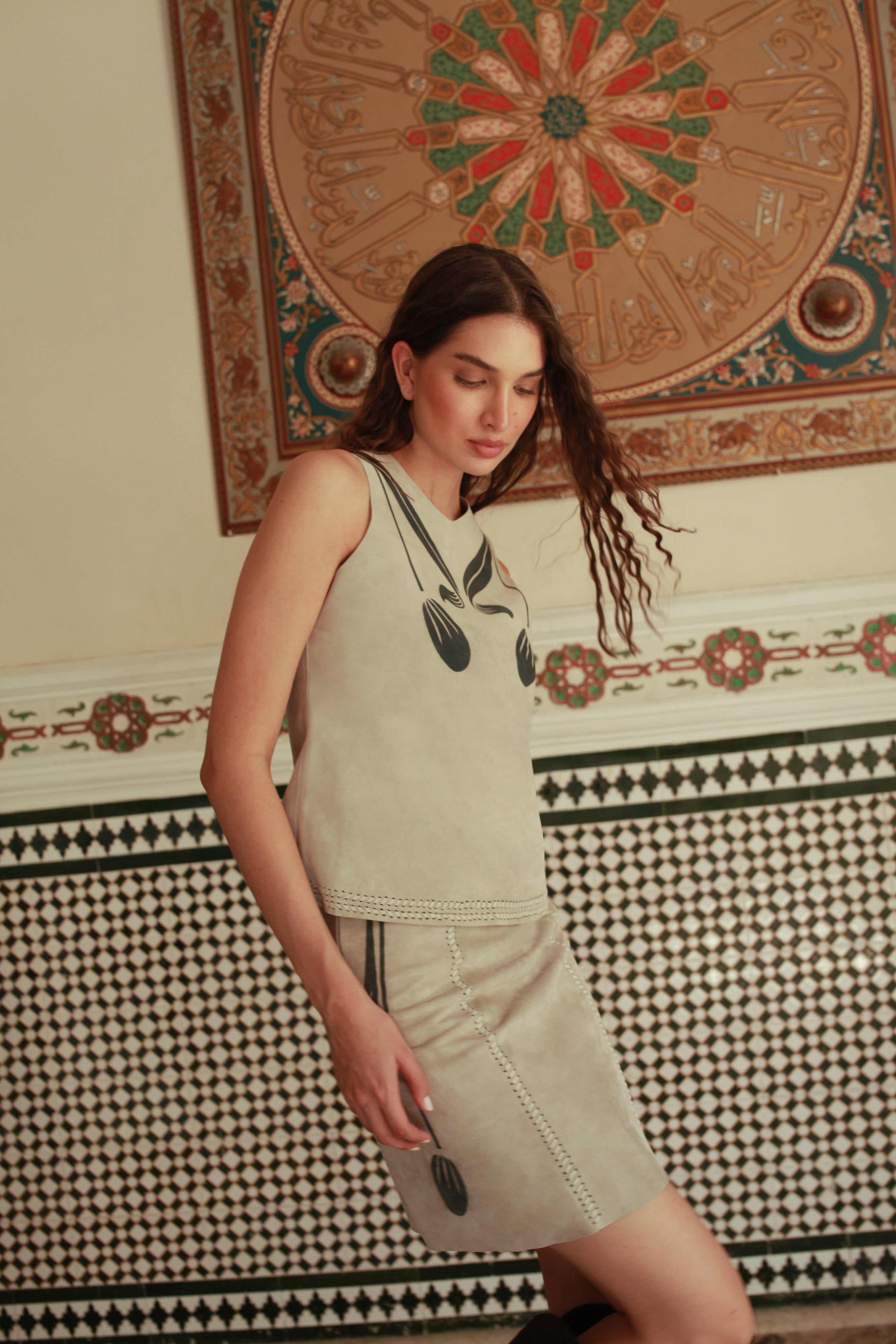 Natural Suede Blouse