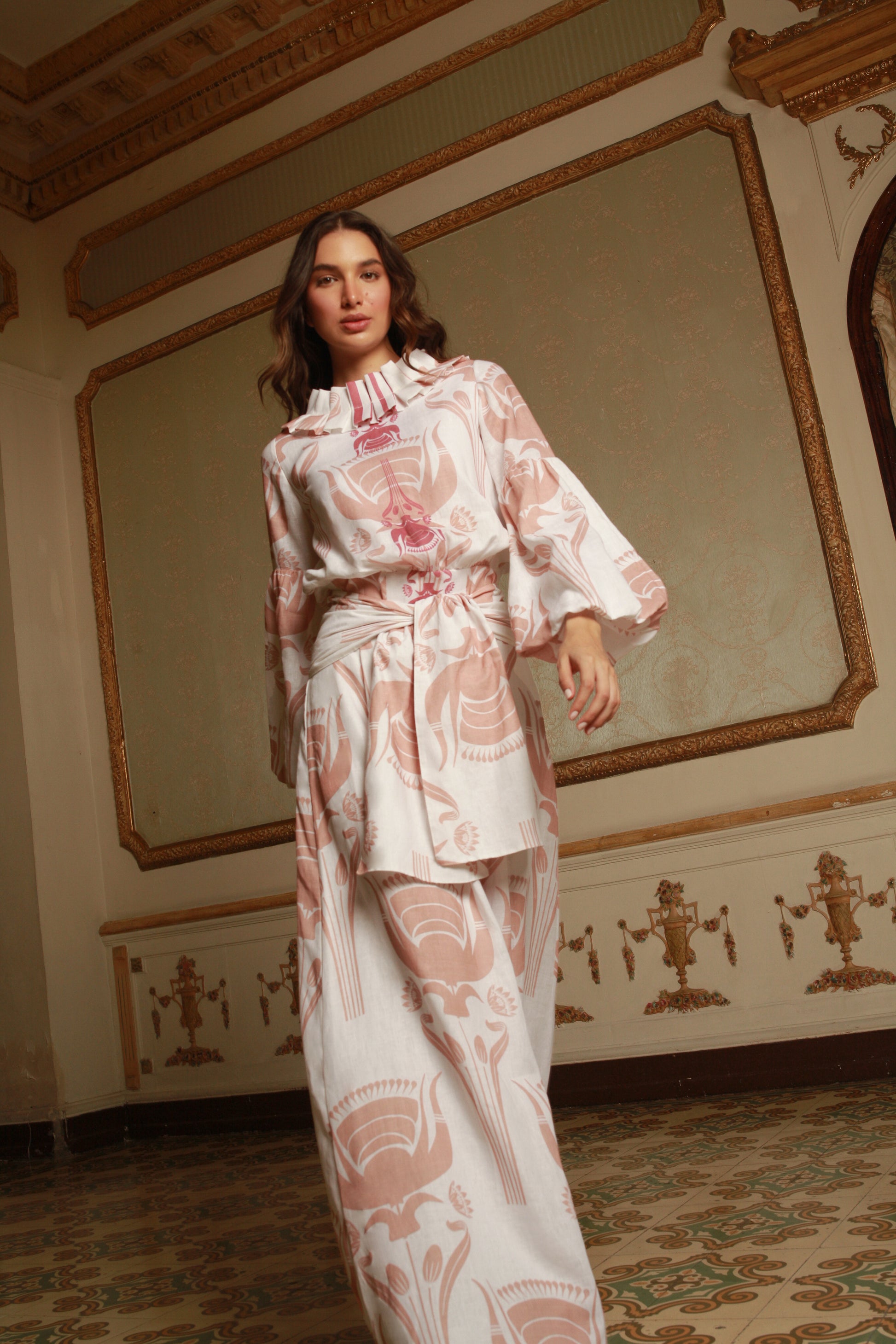 Robe longue en lin