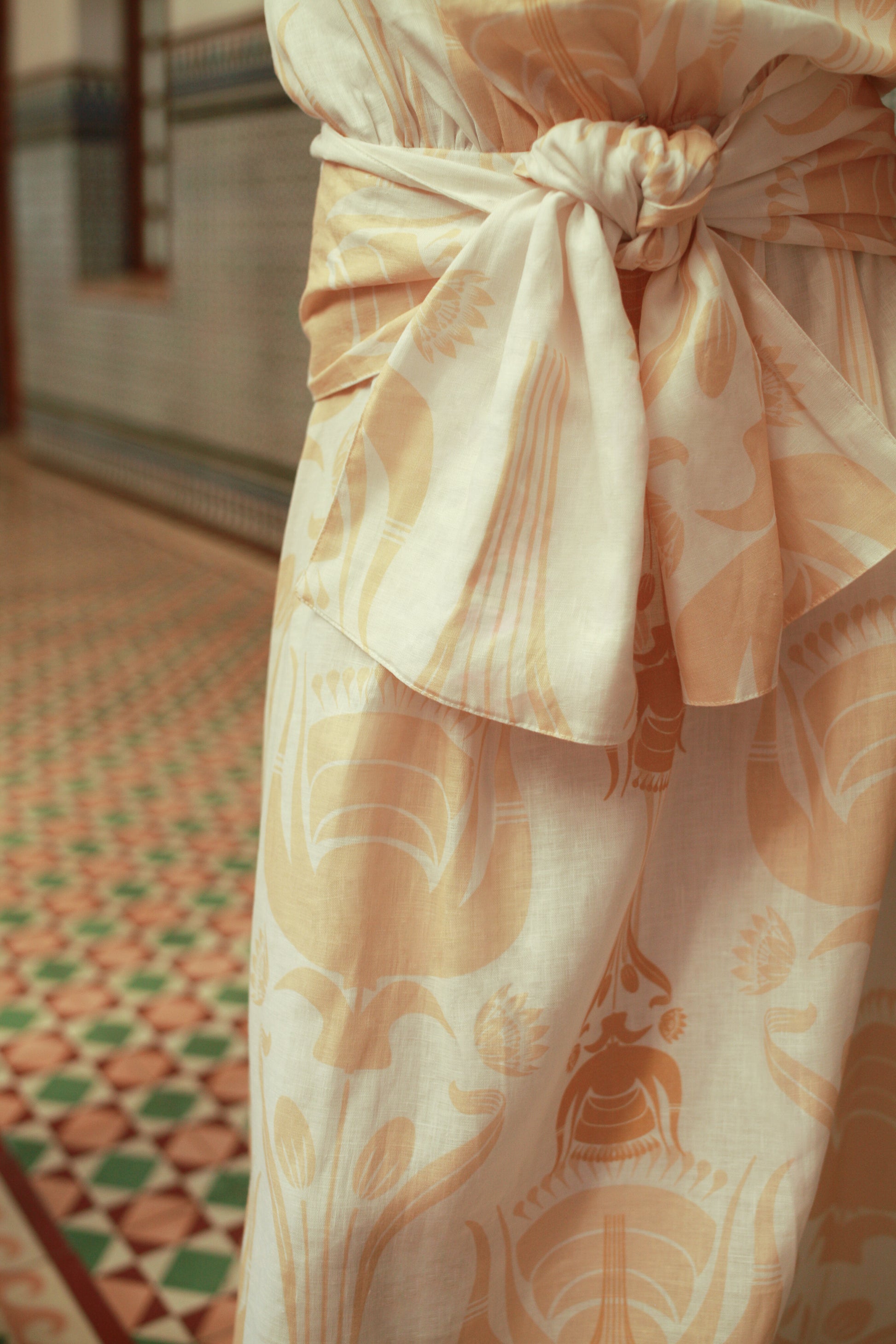 Robe longue en lin