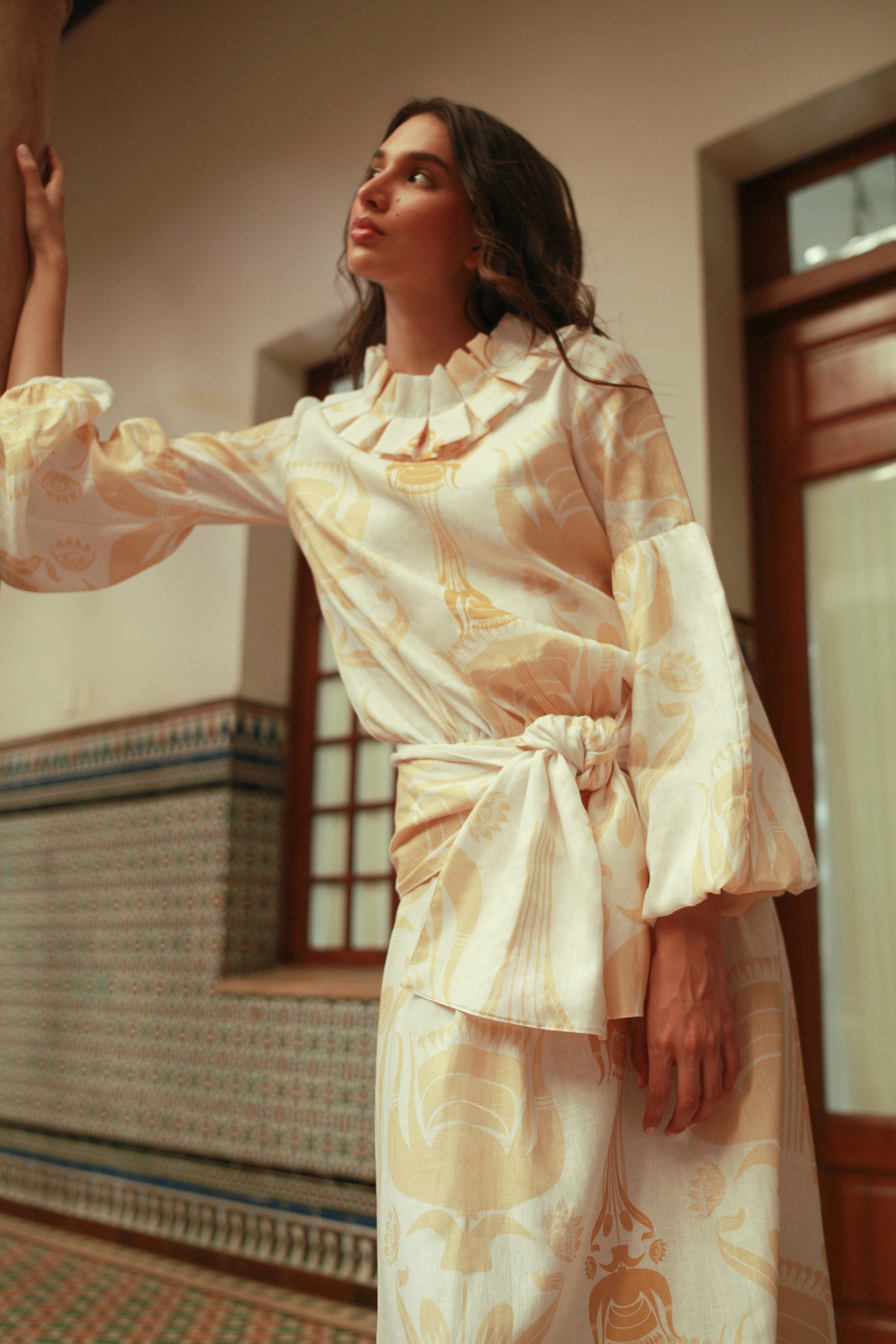 Robe longue en lin