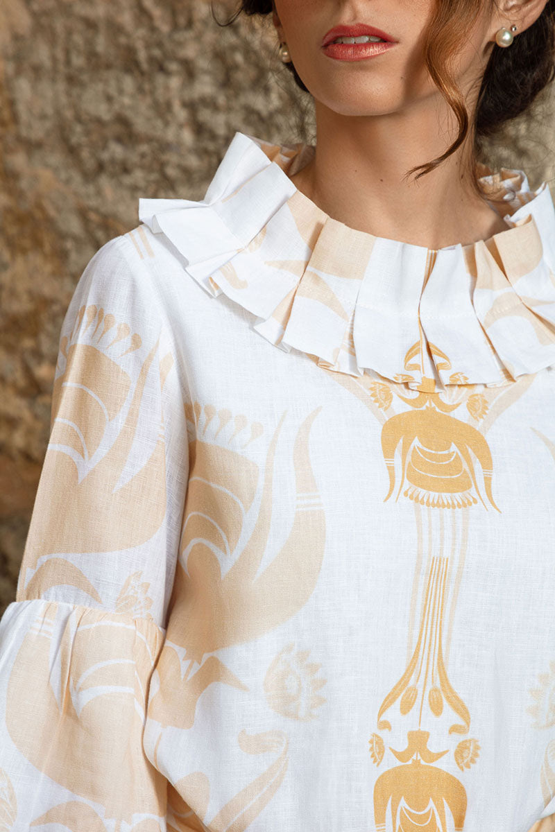 Robe longue en lin
