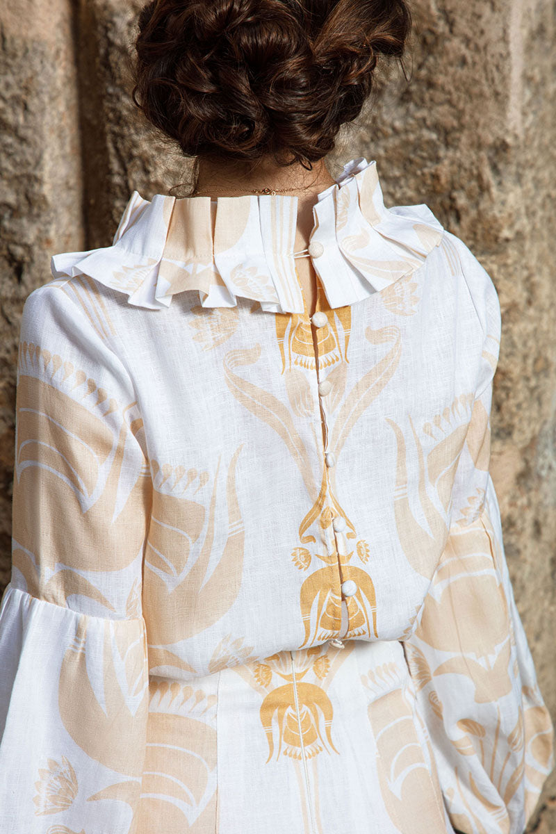 Robe longue en lin